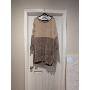 Lularoe Size XL NWT Neutral Color Block Sweater Dress Lauren Luxe Lounge Cozy